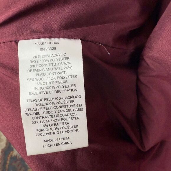 Pendleton Red Teddy Sherpa Full Zip Jacket - Women’s M - Picture 9 of 10